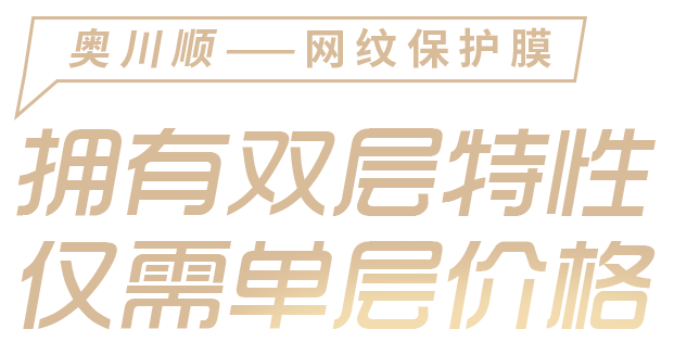 奥川顺保护膜 - 拥有双层特性，仅需单层价格